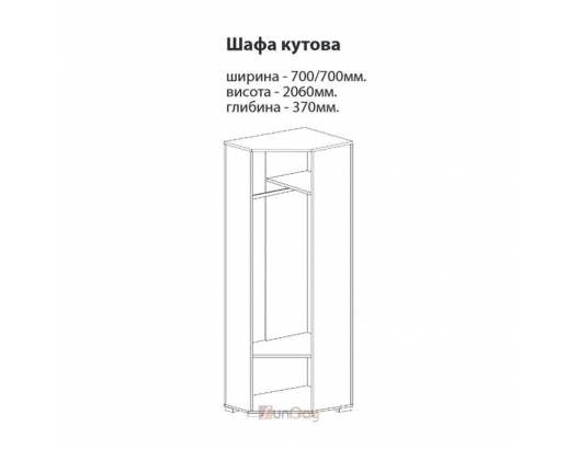 фото 2 Кутова шафа передпокою Віва