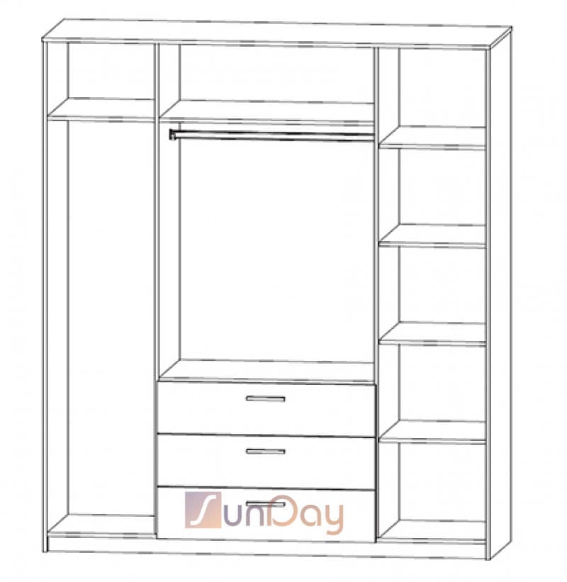 фото 3 Шафа Ріко 4D3S VMV Holding