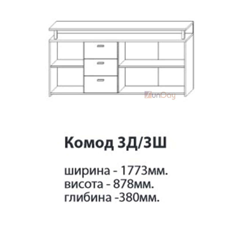фото 2 Комод Лайф 3Д/3Ш